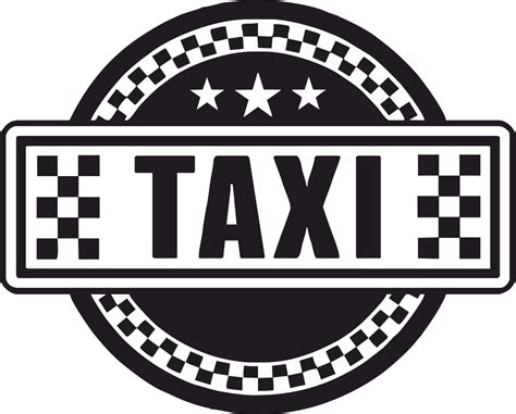 Taxi Sign Vector Art Free Vector