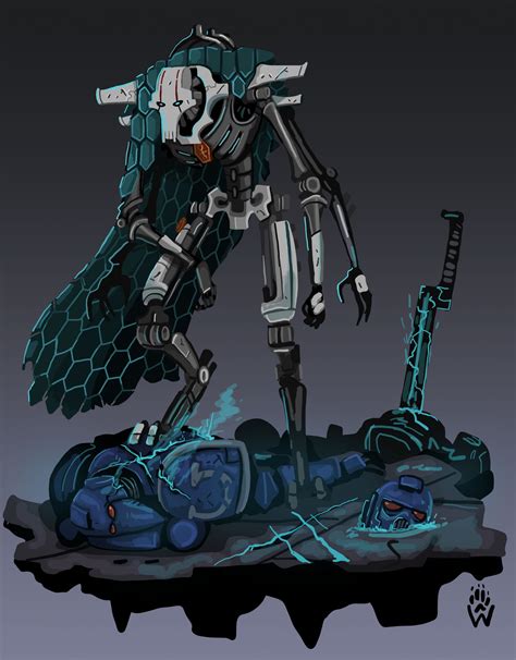 Grievous Necron Concept - WH40K/starwars by Wolfdog-ArtCorner on DeviantArt