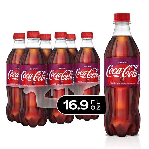 Coca-Cola Cherry Soda Soft Drink, 16.9 fl oz, 6 Pack - Walmart.com ...