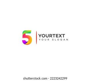 Number 5 Logo Icon Design Template Stock Vector (Royalty Free) 2223242299 | Shutterstock