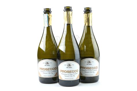 Three Empty 1975 Prosecco Bottles - Current price: $25