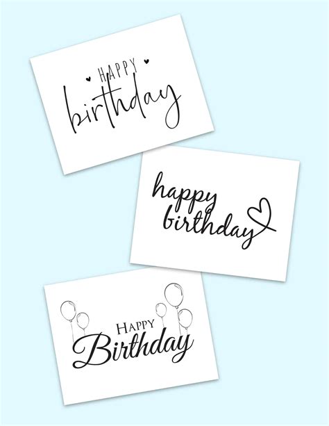 "Happy Birthday" Calligraphy (3 Free Printables)