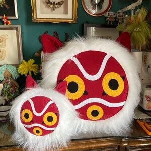 Large Princess Mononoke Mask Plushie - Etsy