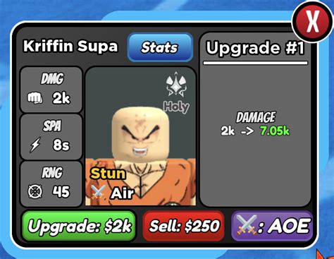 Kriffin Supa - Krillin (DBS) | Roblox: All Star Tower Defense Wiki | Fandom