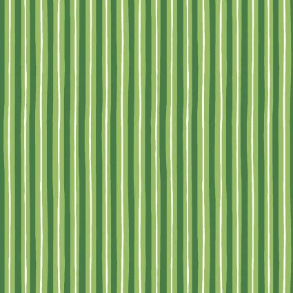 Kimberbell Basics Green on Green Stripe Fabric - 714329973203