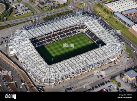 An aerial view of the iPro Stadium, home of Derby County FC Stock Photo ...