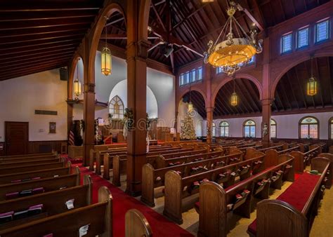 Grace United Methodist Church Interior Editorial Photo - Image of ...