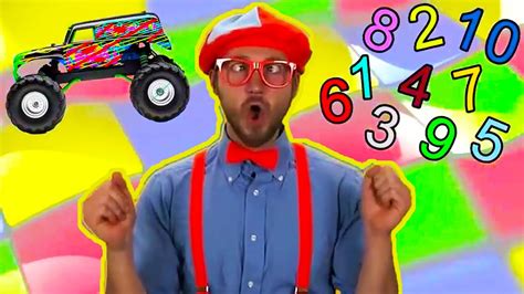 Blippi | Learning to Count Monster Trucks | Educational Videos for Toddlers | Blippi | Vehicles ...