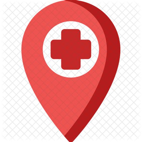 Free Hospital, Location Flat Icon - Available in SVG, PNG, EPS, AI & Icon fonts