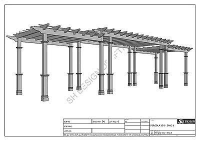 Grape vine pergola outdoor patio cover v2 full building plans ebay – Artofit