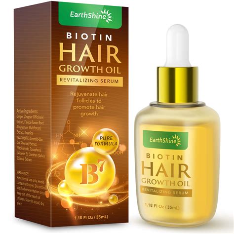 Amazon.com : Hair Growth Serum - Biotin Hair Regrowth Oil Prevent Hair Loss and Natural Serum ...