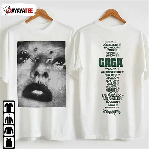 Lady Gaga Tour Merch Shirt The Chromatica Ball Stadium Summer Tour 2022