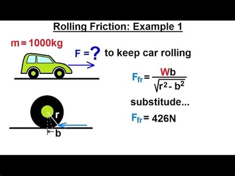 Mechanical Engineering: Ch 11: Friction (45 of 47) Rolling Friction: Example 1 - YouTube