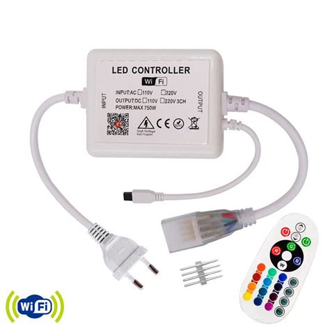 220V RGB controller, 220V LED strip, WIFI + IR