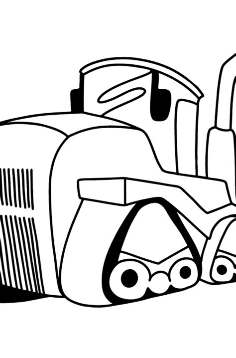 Big Heavy Tractor coloring page ♥ Online, and Print for Free!