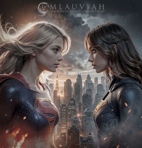 Supergirl and Reign Fight by ArtML30 on DeviantArt