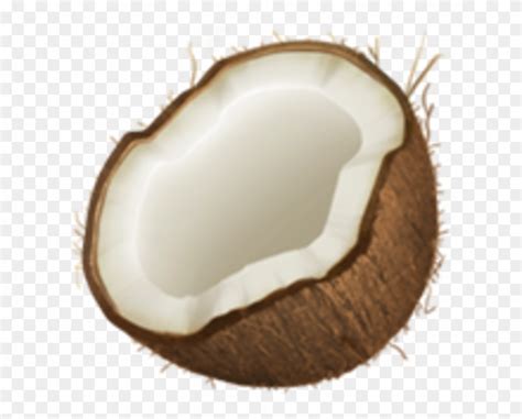 Download Coconut - Coconut Emoji Apple Clipart (#2166742) - PinClipart