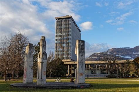 Grenoble City Hall and Mistral Park Editorial Stock Image - Image of ...