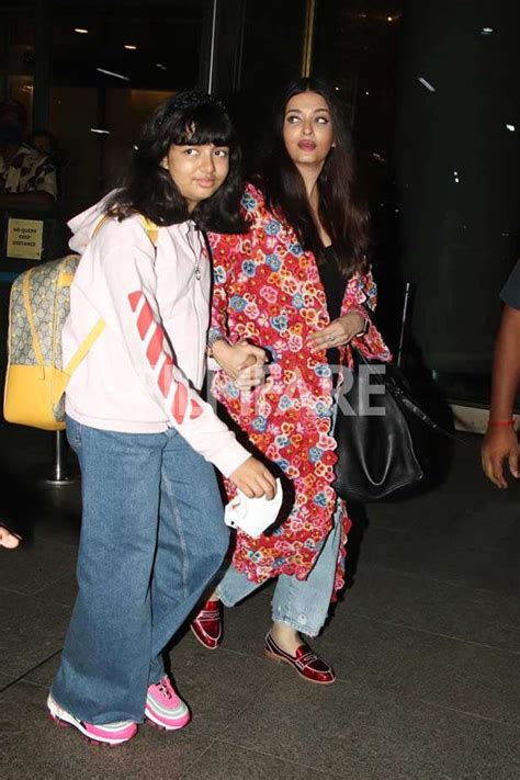 Aishwarya Rai Bachchan, Abhishek and Aaradhya spotted returning from ...