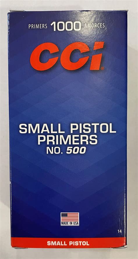 5,000 count Small Pistol Primers (CCI No.500) - Accuracy Enterprises LLC