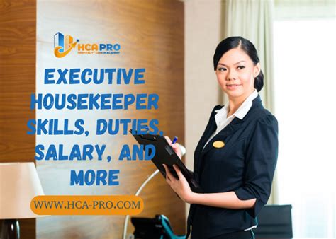 Executive Housekeeper Skills Duties Salary and More - Hospitality ...