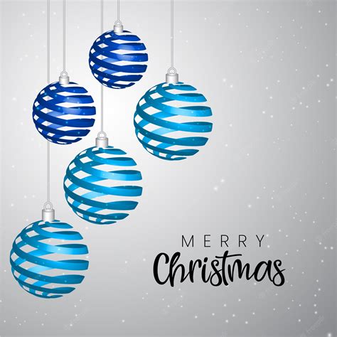 Premium Vector | Blue merry christmas background