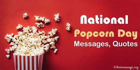 National Popcorn Day Messages, Quotes and Greetings – Sample Messages