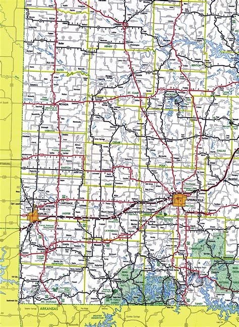 Missouri Highways (unofficial) - Section of 1969 official highway map