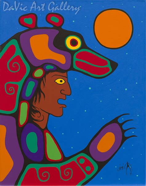 "Bear Sky" by Jim Oskineegish - Anishinaabe | Native Canadian Arts