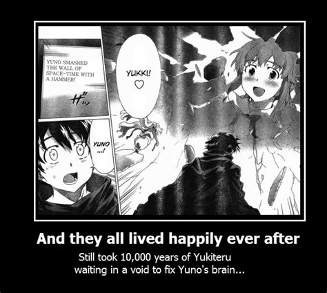 Future Diary Demotivational Poster Ending by kharec84 on DeviantArt