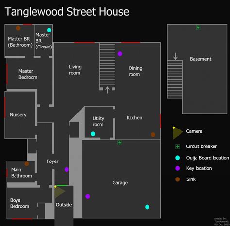 Phasmophobia: Tanglewood Street Map - GamePretty