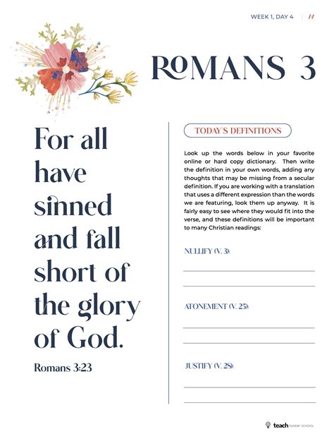 Romans Bible Study — Teach Sunday School