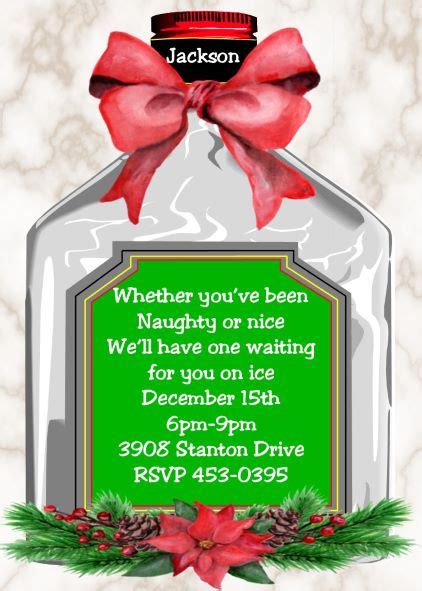 Christmas Holiday Engagement Party Invitations 2023