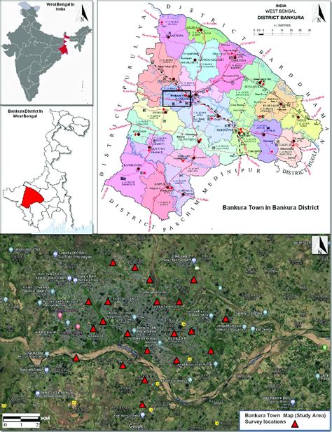 Geographical location of the study area: Bankura Town and adjoining ...