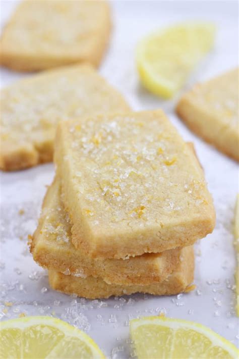 Melt In Your Mouth Luxurious Lemon Shortbread Cookies