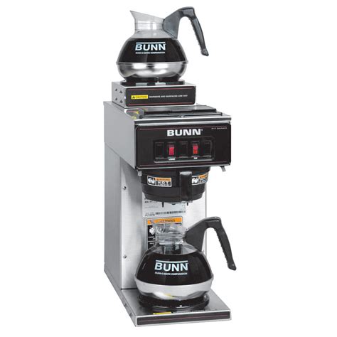 Bunn VP17-2 SS 13300.0002 Low Profile Pourover Coffee Brewer with 2 ...