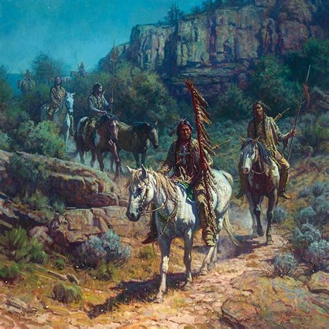 Martin Grelle - comanche-moon | Native american artwork, Native american horses, Native american ...