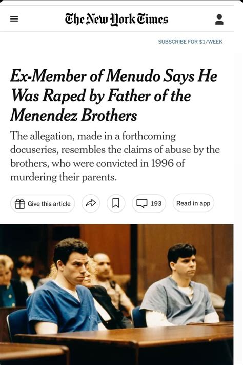 Shocking New Witness Could Blow the Menendez Brothers Murder Case Wide ...