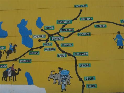 Uzbekistan Silk Road Map