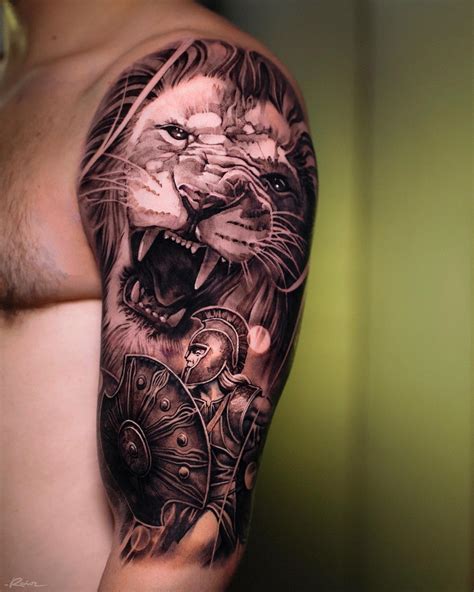 Top 64+ spartan lion tattoo - in.cdgdbentre