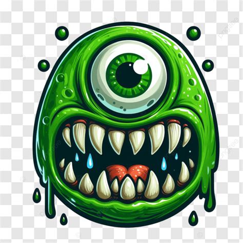 Green One Eye Monster Artwork, Monster, T Shirt, Eye PNG Transparent ...