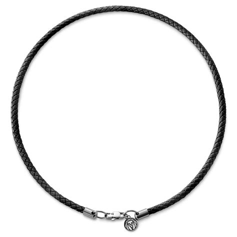 Tenvis | 5 mm Black Leather Necklace | In stock! | Lucleon
