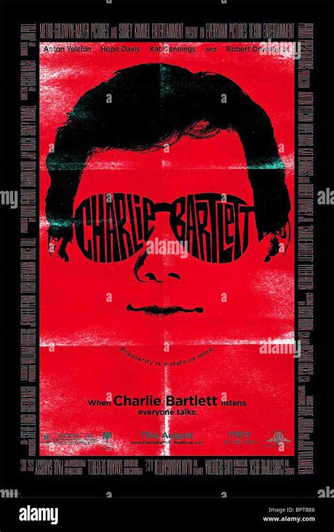 Charlie Bartlett Movie High Resolution Stock Photography and Images - Alamy