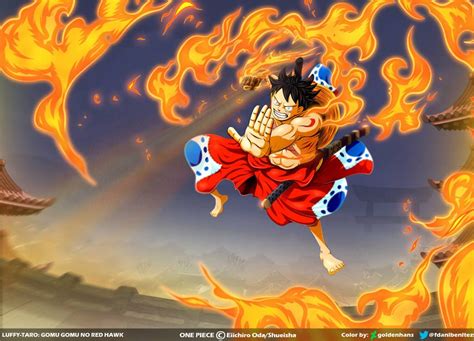 Luffy: Gomu gomu no Red Hawk // One Piece Ch917 by goldenhans | Luffy, Anime, Monkey d luffy