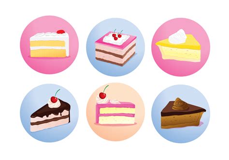 Cake Slice Isolated Vectors 94722 Vector Art at Vecteezy