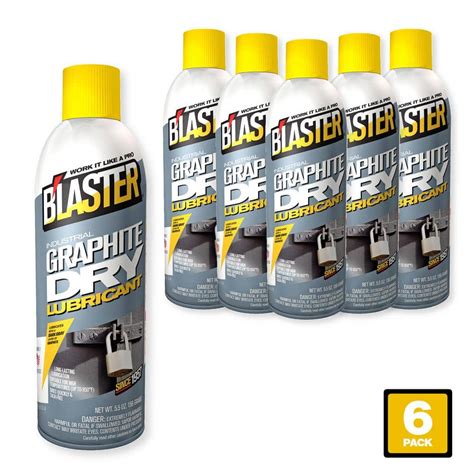 Blaster 5.5 oz. Industrial Graphite Dry Lubricant Spray (Pack of 6) 8-GS - The Home Depot