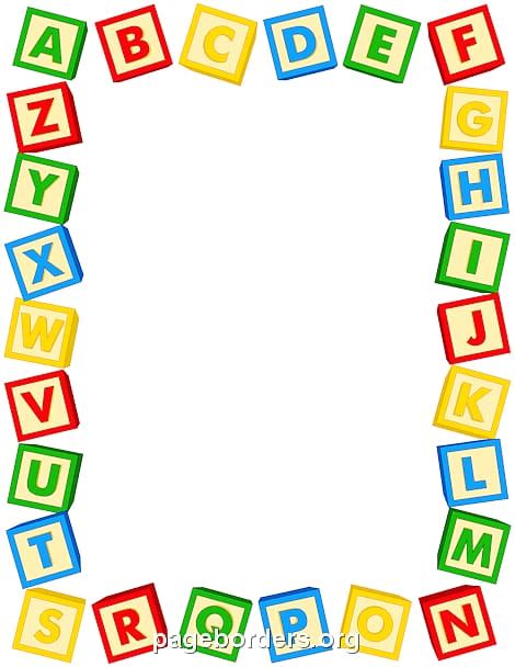 Transparent Background Alphabet Border Clipart Free - Draw-vip