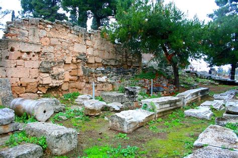 Old Greek corinth stock image. Image of flowers, greece - 116632295