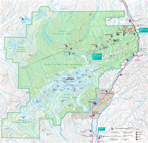 Denali National Park tourist map