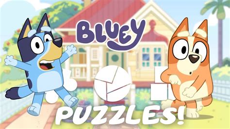 Let's Play Disney Junior Puzzles with Bluey and Bingo! BLUEY GAMES! - YouTube